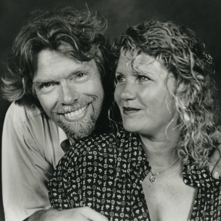 Richard Branson with his wife Joan Templeman.
